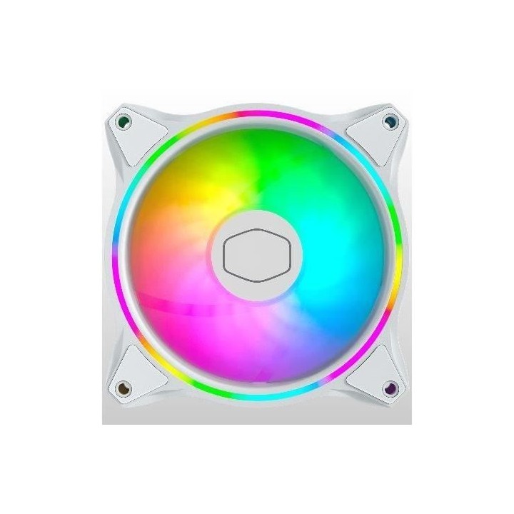 COOLER MASTER MasterFan MF120 Halo Blanc ARGB- Ventilateur de boitier