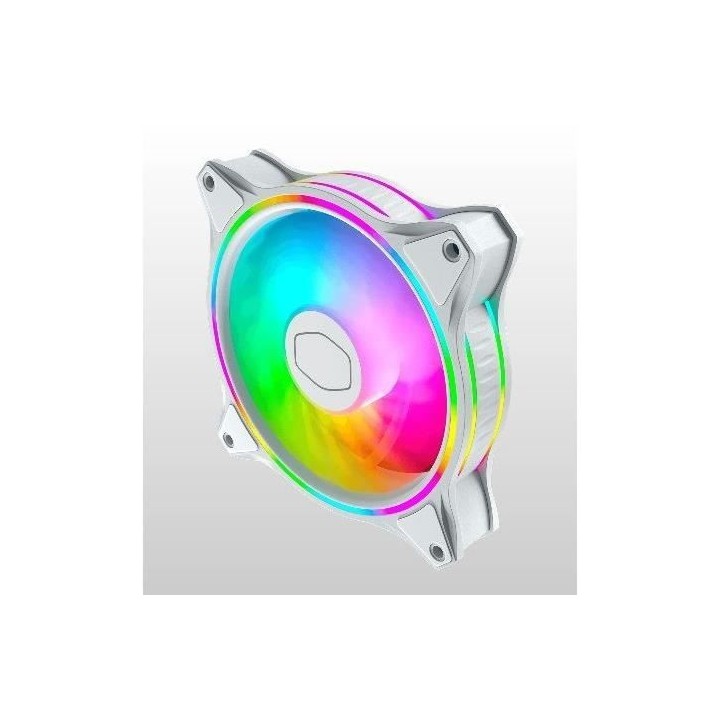 COOLER MASTER MasterFan MF120 Halo Blanc ARGB- Ventilateur de boitier