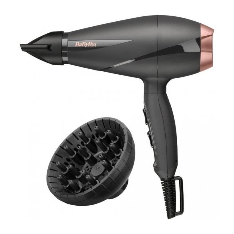 BABYLISS 6709DE - Seche-cheveux Smooth Pro 2100W - 2 températures/2 vitesses - 106 km/h de vitesse d'air - Bouton air froid