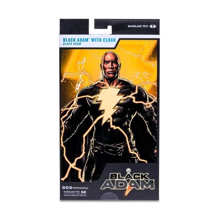 Figurine McFarlane BANDAI DC Black Adam (costume avec cape) - 17 cm -