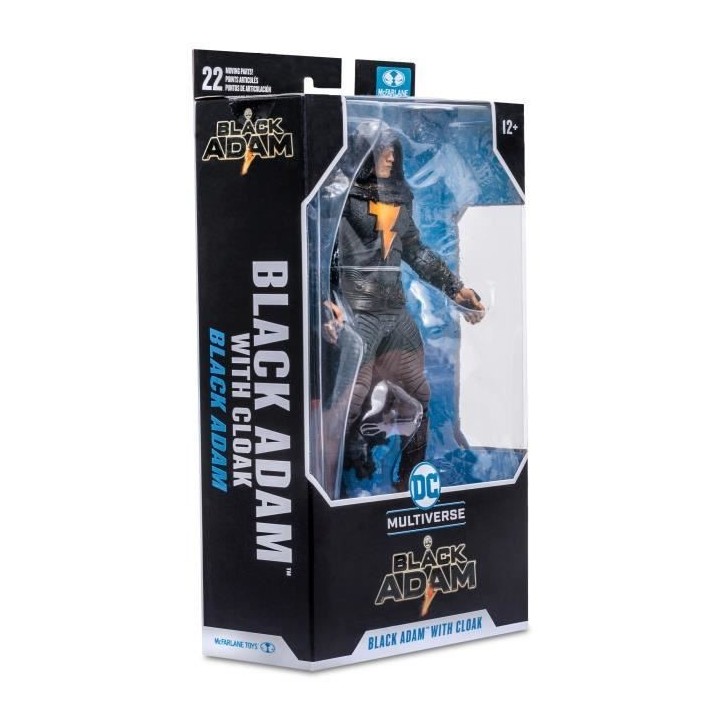 Figurine McFarlane BANDAI DC Black Adam (costume avec cape) - 17 cm -