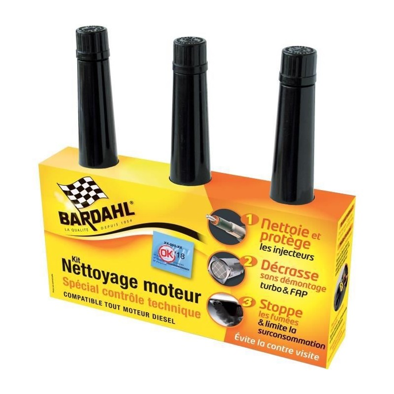 BARDAHL Kit Nettoyage contrôle technique Diesel