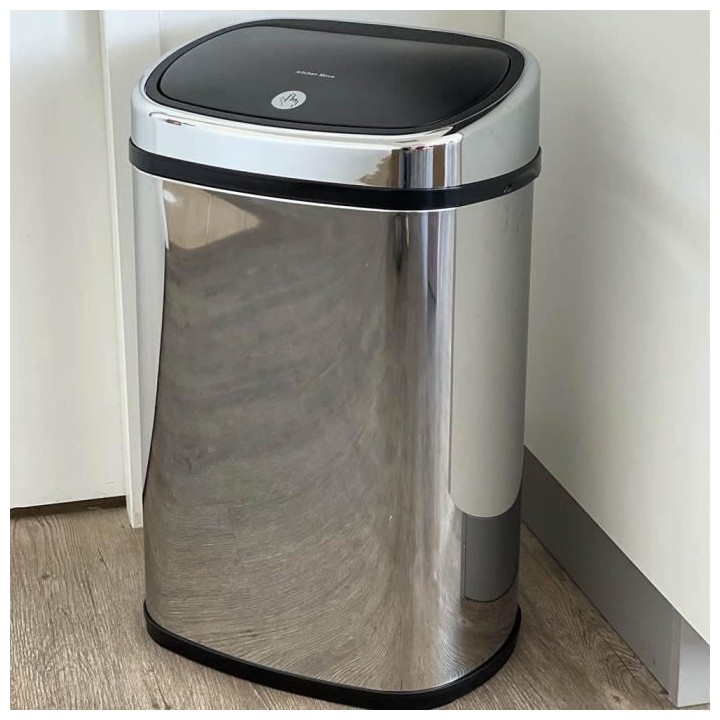 KITCHEN MOVE One-touch Poubelle de cuisine semi-automatique carrée -