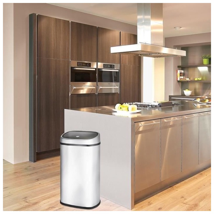 KITCHEN MOVE Poubelle de cuisine semi-automatique One-touch carrée 60