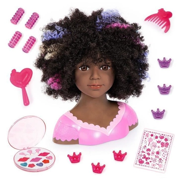 Tete a coiffer BAYER DESIGN - Charlene - Super Model cheveux bouclés