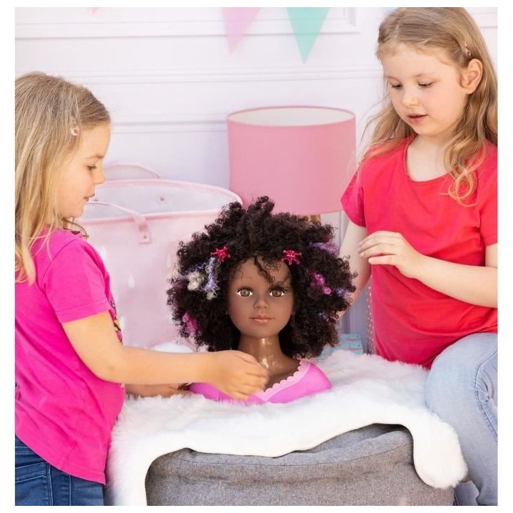 Tete a coiffer BAYER DESIGN - Charlene - Super Model cheveux bouclés