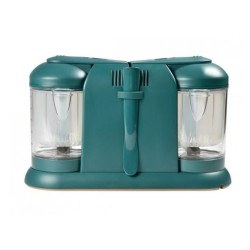 BEABA, Babycook Duo, Robot Bébé 4 en 1 Mixeur-cuiseur, Contenance XXL 2200 ml - Pine Green