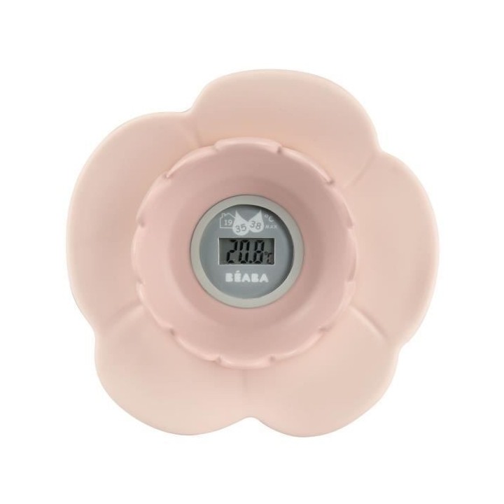 BÉABA Thermometre de bain Lotus, Old Pink