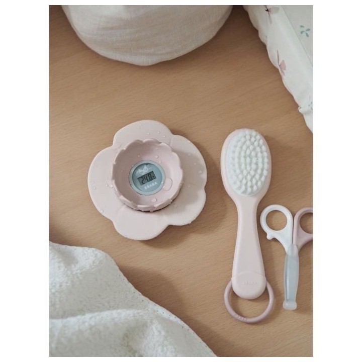 BÉABA Thermometre de bain Lotus, Old Pink