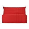 COMFORT BULTEX Banquette BZ 3 places - Tissu rougeL 142 x P 101 cm - BECCI