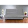 COMFORT BULTEX Banquette clic-clac 3 places - Tissu gris - Made in France - L 192 x P 95 cm - BEIJA