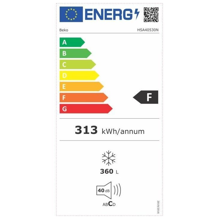 BEKO - HSA40530N - Congélateur coffre - 360 L - MinFrost - Technologi