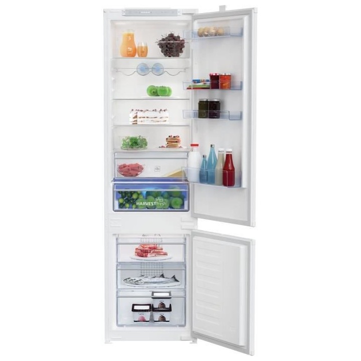 BEKO BCHA306E3SN - Réfrigérateur combiné encastrable 289L (220+69L)