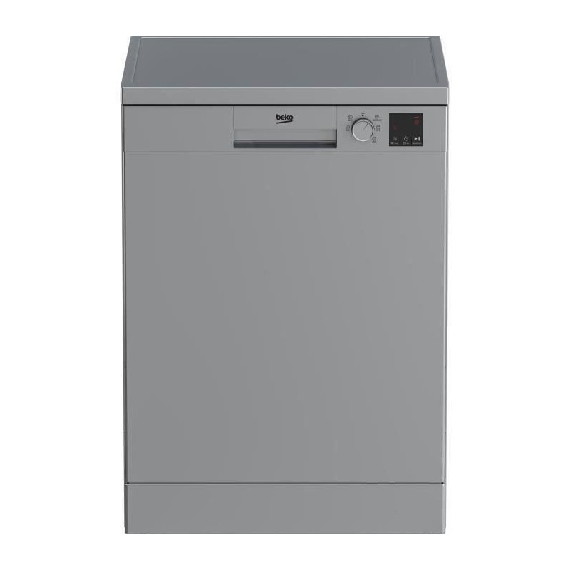 Lave-vaisselle pose libre BEKO LVV4729S - 14 couverts - L60cm - 47dB - Cuve inox -Silver