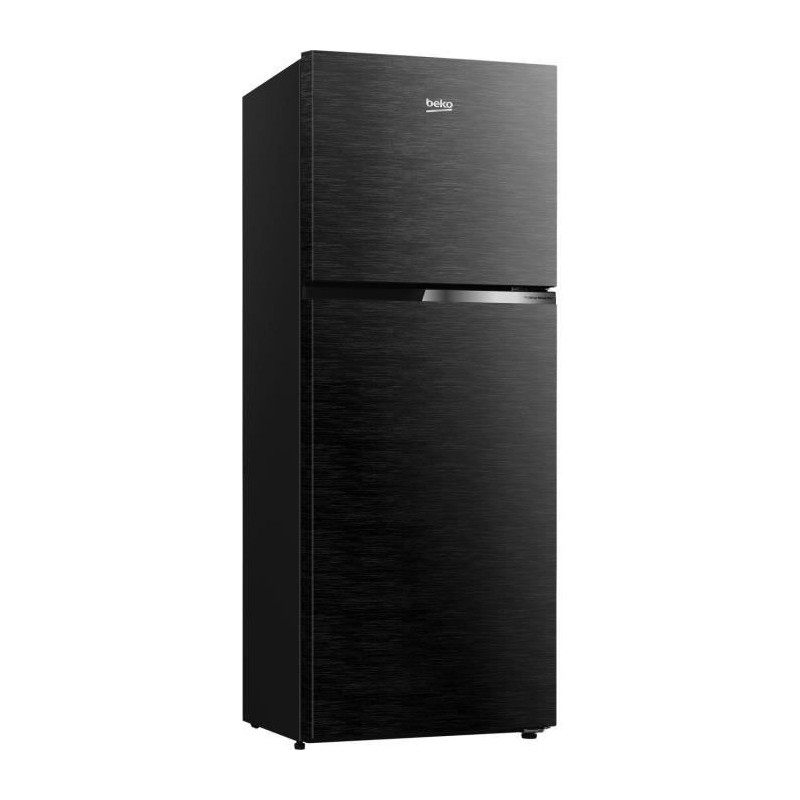 BEKO RDNT401I30WBN - Réfrigérateur double porte pose libre 375L (277+98L) - Froid ventilé - L66x H172cm - Noir ébene