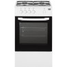 BEKO CSG42000WN - Cuisiniere table gaz - 4 foyers - Four gaz - 56L - L50 x H85cm - Blanc