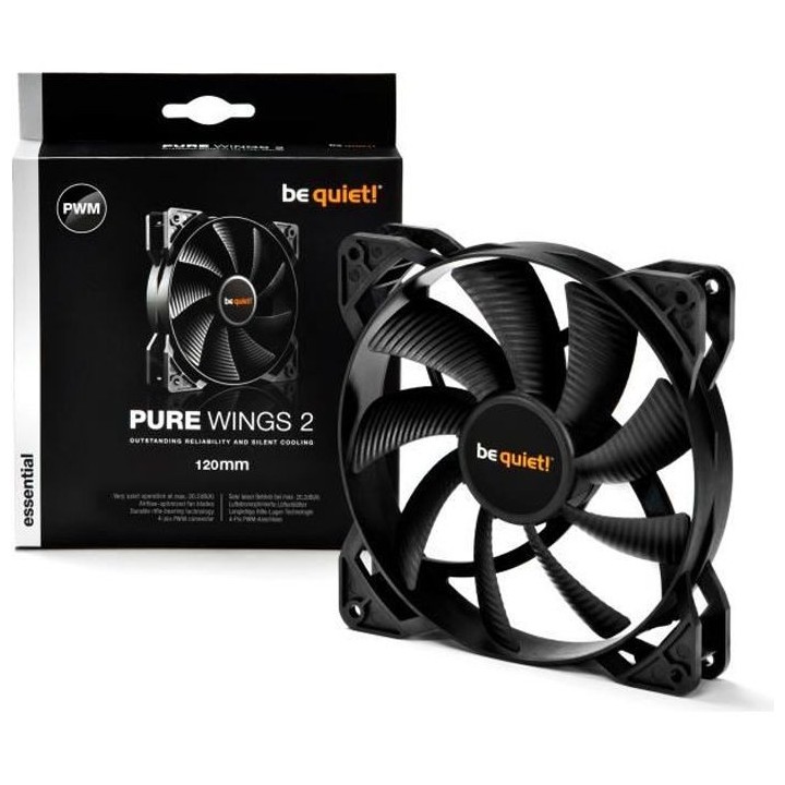 Be Quiet Ventilateur de boîtier PURE WINGS 2 - PWM 120mm