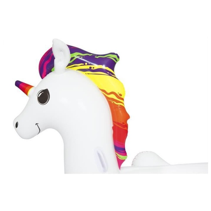 BESTWAY Bouée XXL chevauchable Licorne 224 x 164 cm