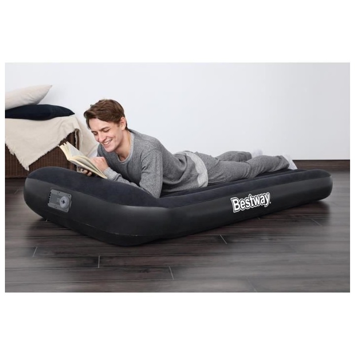 Lit gonflable - BESTWAY - Matelas 1 place - 188 x 99 x 30 cm - Pompe