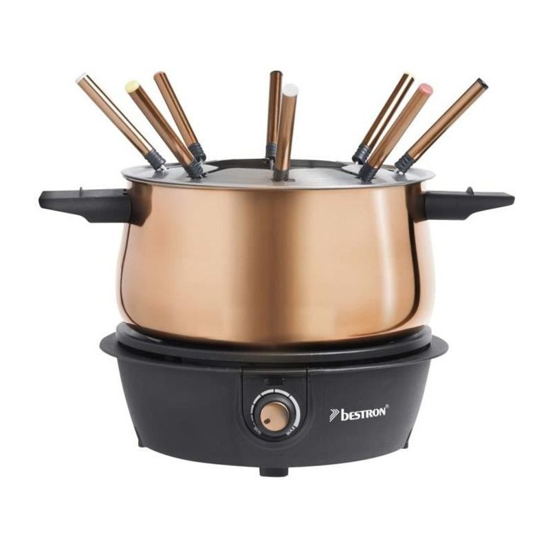 Bestron Ensemble de fondue AFD850CO 1500 W 1,5 L Cuivre