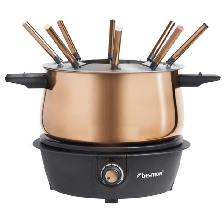 Bestron Ensemble de fondue AFD850CO 1500 W 1,5 L Cuivre
