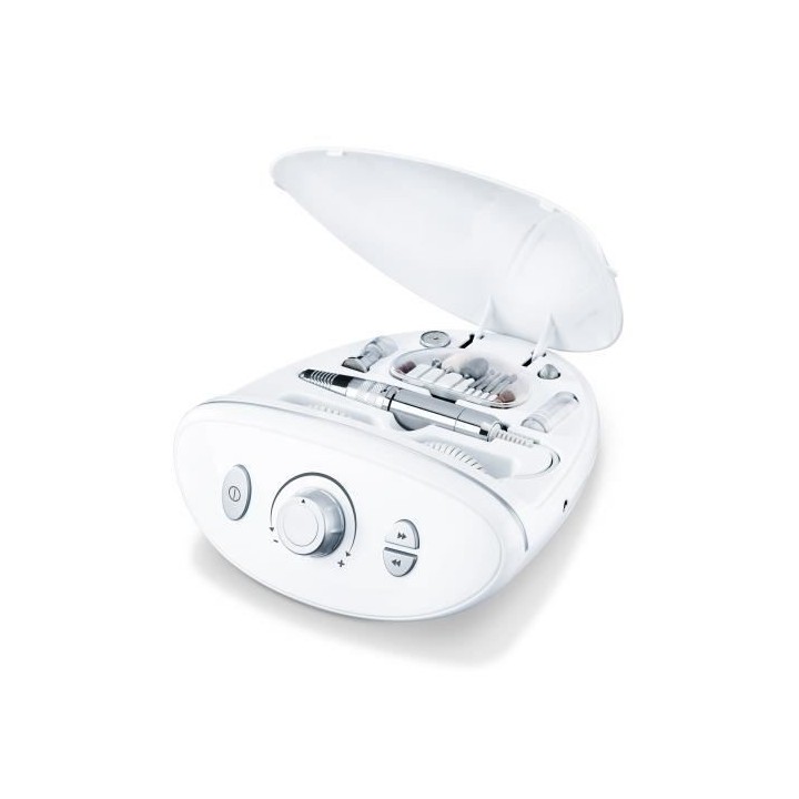 BEURER MP 100 - Station de manucure pédicure, 10 embouts pour un rés