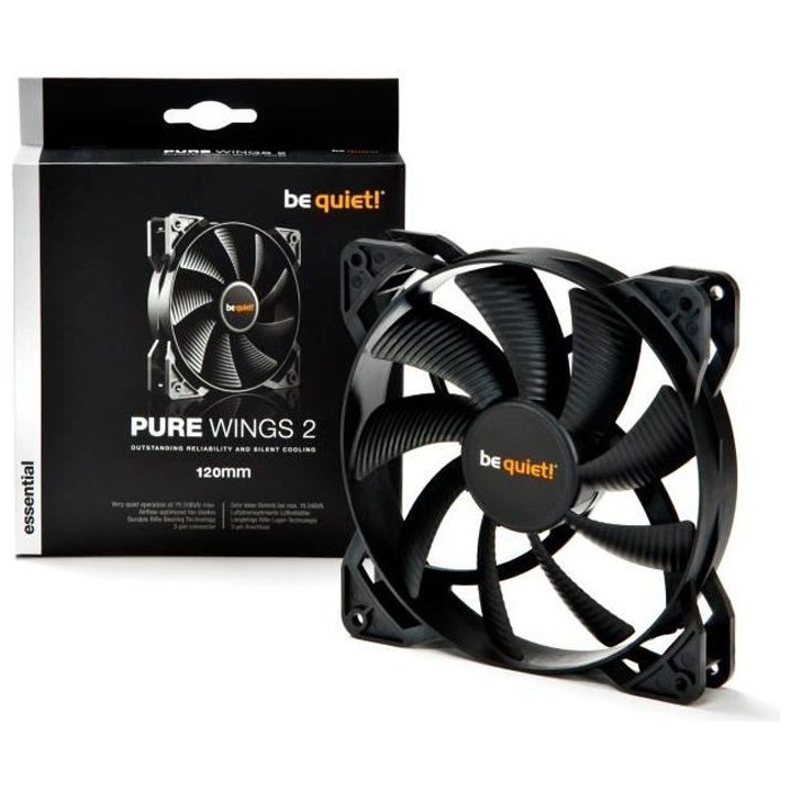 Be Quiet Ventilateur de boîtier PURE WINGS 2 - 120mm
