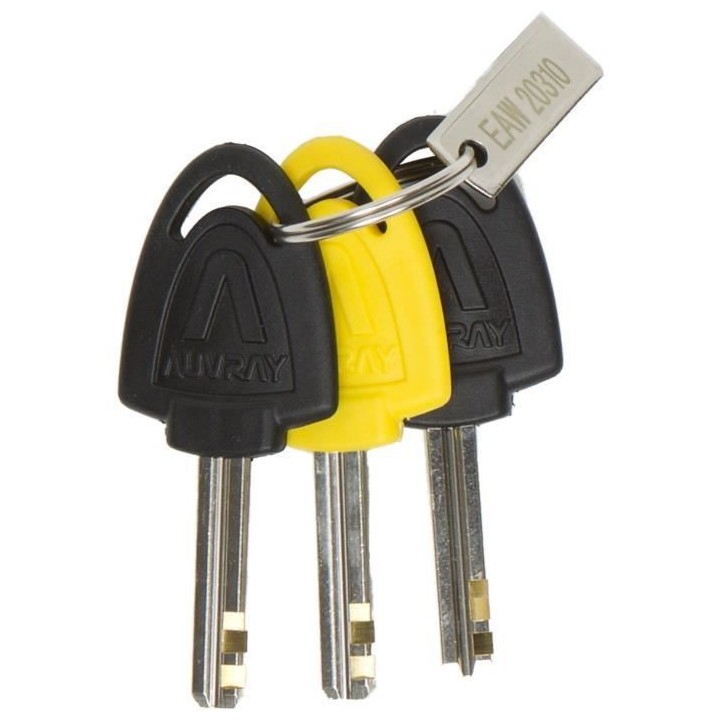 AUVRAY - Bloque disque - Diametre 14 - Avec alarme - Classe SRA - Jaun