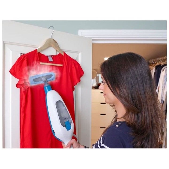 BLACK+DECKER - FSMH13E10-QW - Balai Vapeur Avec Nettoyeur a Main 1300W