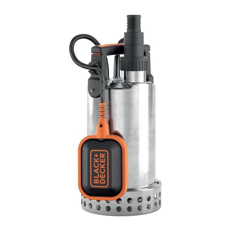 BLACK + DECKER - Pompe vide cave pour eau claire 750 W avec interrupteur flotteur