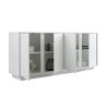 Buffet 4 Portes - Blanc Laqué Brillant - L 180 x P 43 x H 78 cm - RICCIONE