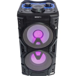 BOOST - Enceinte POWERSOUND300CD-SB - 2 voies a Led - Lecteur CD, USB,