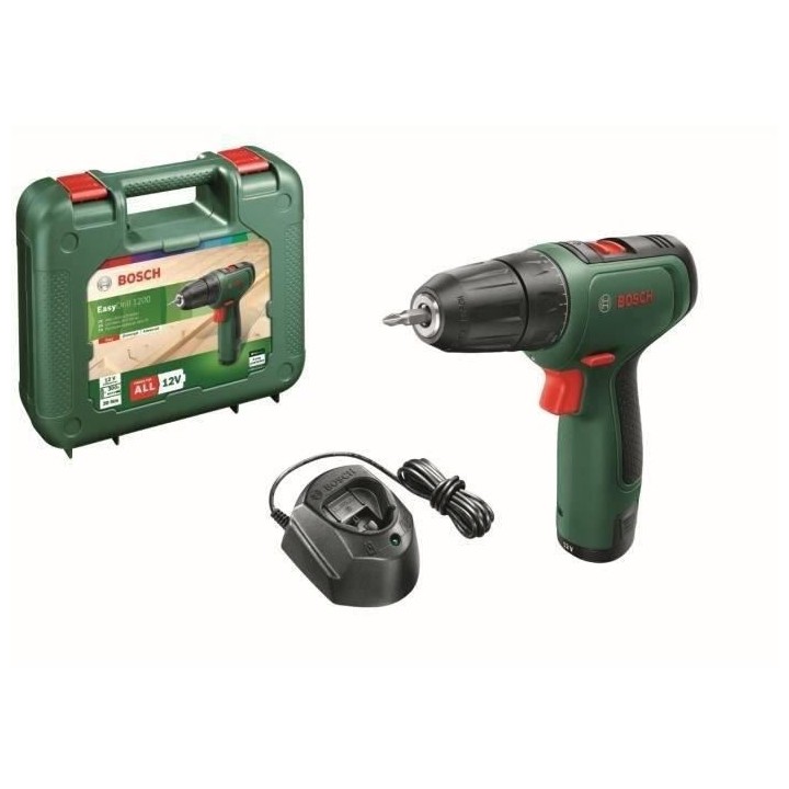Perceuse-visseuse sans-fil Bosch - EasyDrill 1200 (Livrée avec 2 batt