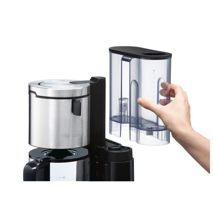 BOSCH TKA8633 Cafetiere filtre programmable Styline - Noir