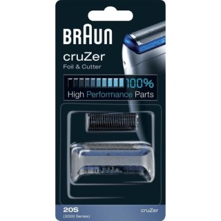 Braun CruZer Piece de Rechange Pour Rasoir Électrique Argentée, Comp