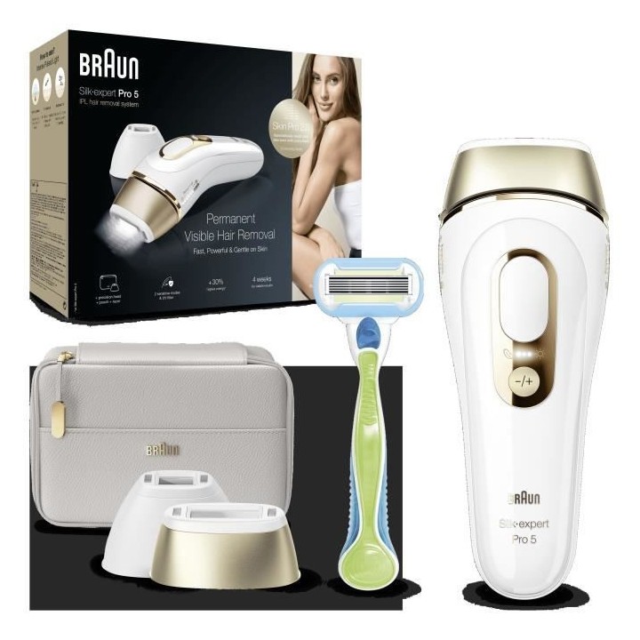 Épilateur Lumiere Pulsée BRAUN - Silk expert Pro 5 - PL5154 - IPL Po