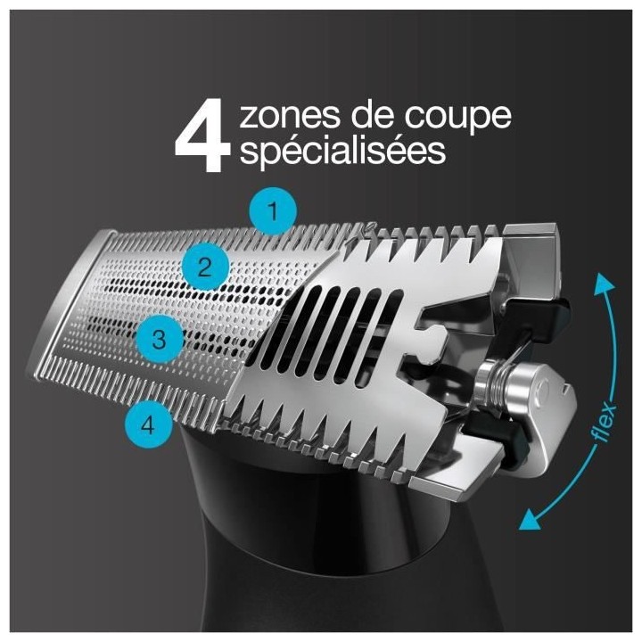 Braun Series XT5 Rasoir Électrique et Tondeuse Hybride Homme, pour vi