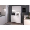 Buffet de cuisine - Blanc - Contemporain - 4 portes - READY - L 101 cm