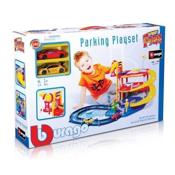 BURAGO Garage 3 niveaux 1 Voiture inclus