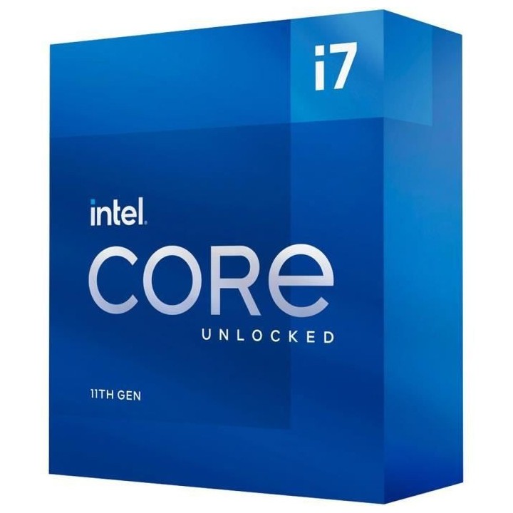INTEL - Processeur Intel Core i7-11700K - 8 coeurs / 5,0 GHz - Socket