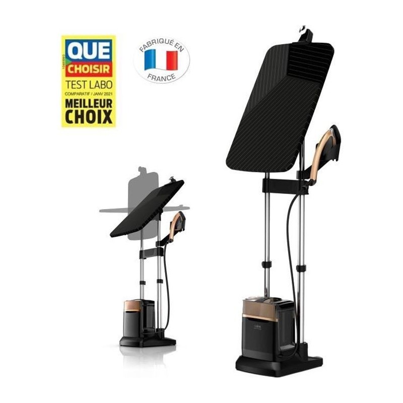 CALOR QT2020C0 Ixeo Power Défroisseur, Planche Smartboard 3 positions, Pressing 200g/min, Vapeur 5,8 bars, Fabriqué en France