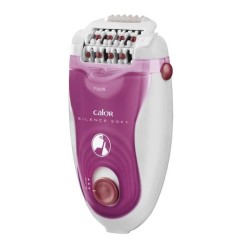 CALOR Epilateur SILENCE SOFT Ultra silencieux, Technologie Micro-Contact, 5 Accessoires EP5660C0 - fuchsia