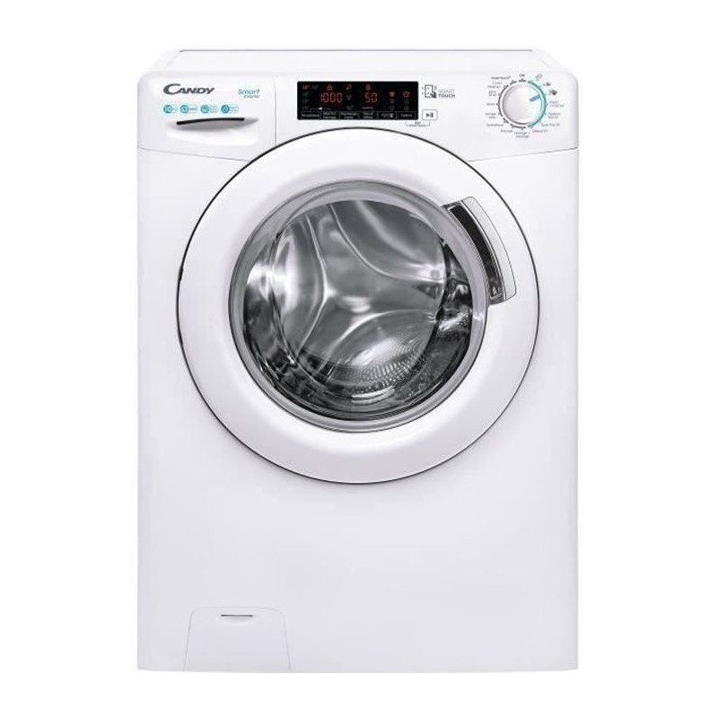 Lave-linge hublot CANDY CS1410TXME/1-47 - 10 kg - Induction - Classe A - 1400 trs/min - Connecté - Programmes rapides - Blanc