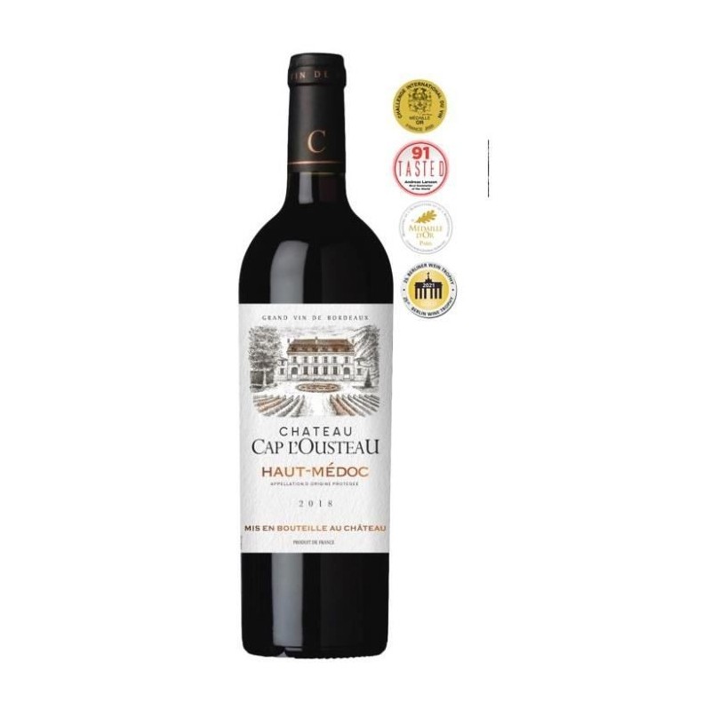 Château Cap l'Ousteau 2018 Haut-Médoc - Vin rouge de Bordeaux