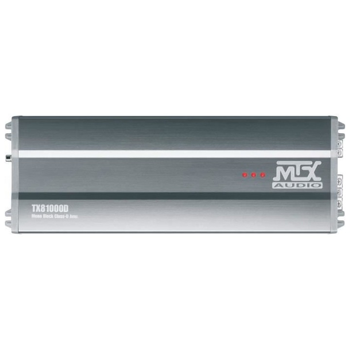MTX TX81000D Amplificateur voiture Classe-D 1x1000W RMS @2O Télécomm