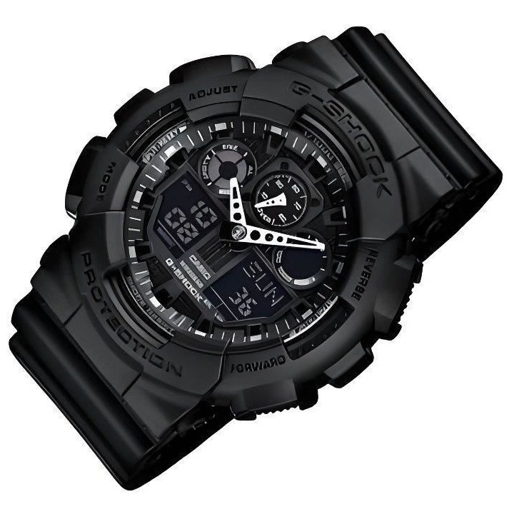 CASIO G-Shock Montre GA-100-1A1ER Quartz Chronographe