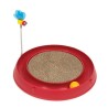 CAT IT Cuircuit 3 en 1 avec balle et planche a griffer - Ø 36 cm - Rouge - Pour chat