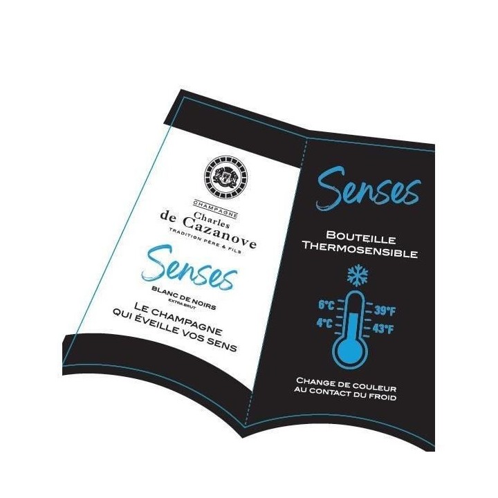 Champagne Charles de Cazanove Blanc de Noirs Extra Brut Senses - 75 cl