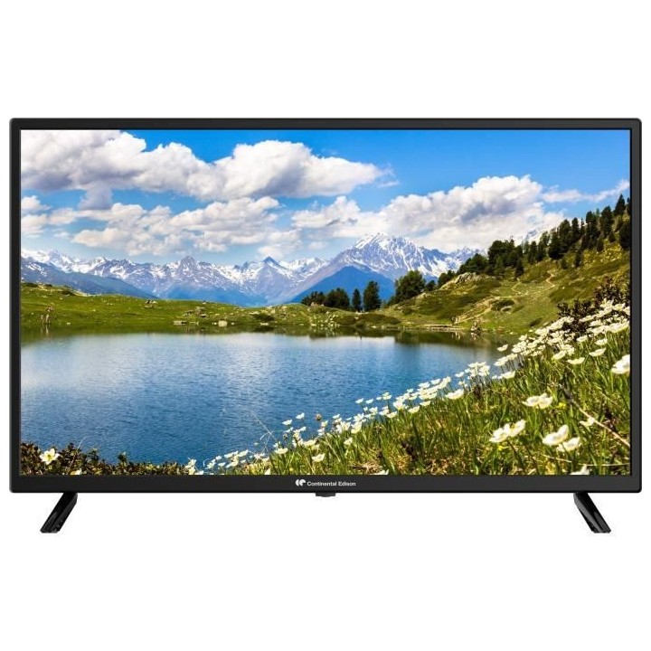 CONTINENTAL EDISON TV 32'' HD (80 cm) - 2xHDMI, 2xUSB - Noir