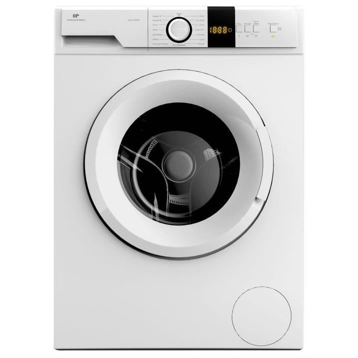 Lave-linge hublot CONTINENTAL EDISON CELL712IW1 - 7 kg – Moteur indu